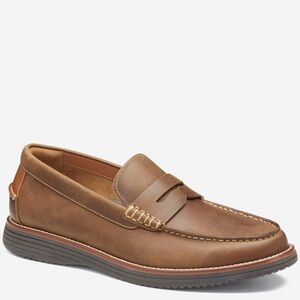 Johnston & Murphy Upton Penny Loafer Brown Oiled Full Grain Size 9.5